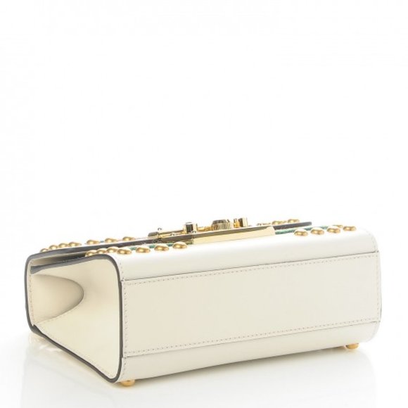 HOST PICK 🥳Gucci Small Floral Embroidered Padlock Shoulder Bag NEW WITH DUSTBAG - Picture 5 of 10